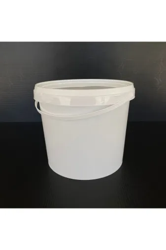 Pause Art Home 250CCKOVAPA222322FW22 3 Litre Plastik Kova - Beyaz - 3 Lt Sapli Gidaya Uygun Sizdirmaz Kilitli Kapakli Kova -5 Adet