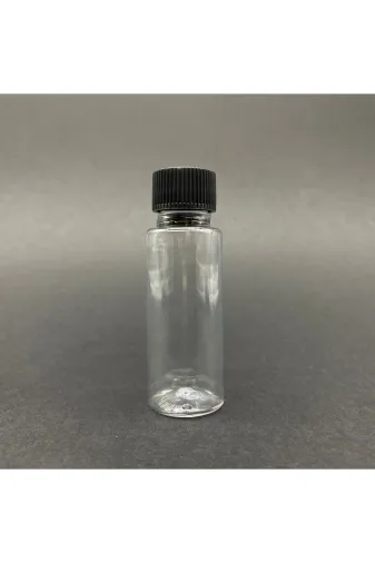 Pause Art Home OtelBukleti-6558 30 Cc Plastik Şişe - Siyah Kapaklı - 30 Ml Kapaklı Pet Şişe 50 Adet