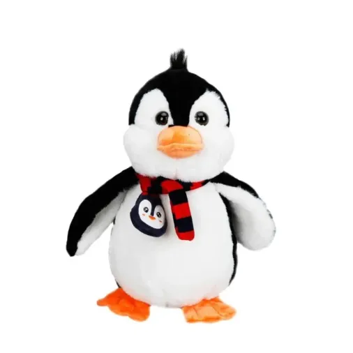 Peluş Penguen Atkılı 32 cm Eğlenceli Oyuncak