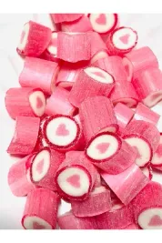 Pembe Kalp Desenli Lolly Akide Şeker 500 gr.
