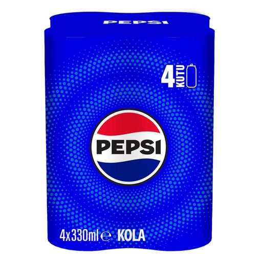 pepsi05785 Pepsi Kola Kutu Pepsi Kola Kutu 4 X 330 Ml