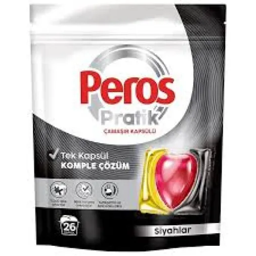 PEROS ÇAMAŞIR KAPSÜLÜ 26 LI SİYAHLAR