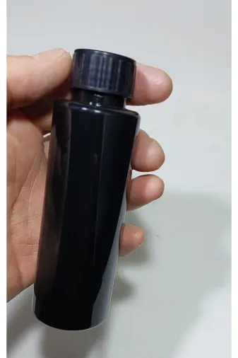 Petçi cam salih 8697431701438 50 Adet Boş Şişe Düz Kapaklı Kolonya Şişesi Doldurulabilir Cep Plastik Parfüm Şişesi 100 Ml