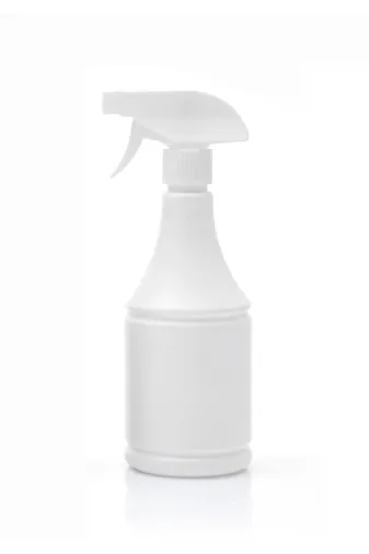 PETKAP OtelBukleti-02110 100 Adet - 500Ml Plastik Beyaz Konik Sprey Şişe - Beyaz Başlık