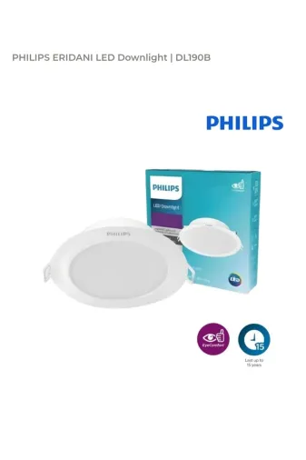 Philips DL190B 840  23W Eridani 23W 4000K Dl190B Led23 D200 840Tr Spot Armatür Dış 225Mm Delik 200Mm