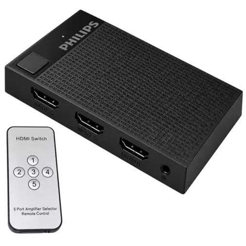 Philips Swv9023d/93 5-giriş 1-çıkış 4k Hdmı Switch (seçici)