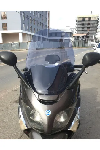 Piaggio X Evo 250 Ön Cam 2008-2016 Model 58cm Füme Renkli 4mm ORİJİNAL BOYLU