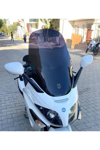 Piaggio X Evo 400 Ön Cam 2008-2016 Model 70cm Siyah Renkli 4mm UZUN