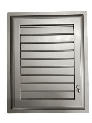Plastik Menfez 45X45 Gümüş Banyo WC Havalandırma