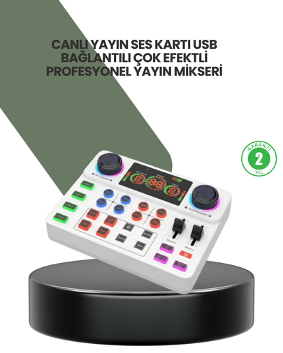 Podcast Karaoke ve Sosyal Medya Yayınları İçin Ses Kartı