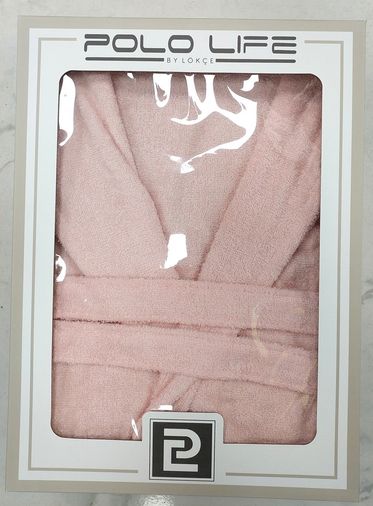 Polo Life Kutulu Bamboo Tek Bornoz Şalyaka-Pembe (XL Beden)