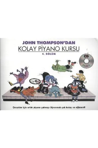 Porte Müzik Yayınları SDKT-9786055992361 John Thompsondan Kolay Piyano Kursu 4Bölüm Cd İlaveli