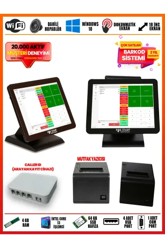 POS START LDR0RTN Restaurant Barkod Sistemi | Lider Set