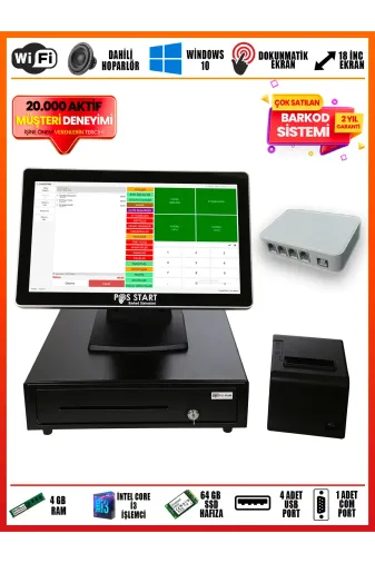 POS START RST-STD Restaurant Barkod Sistemi | Standart Set