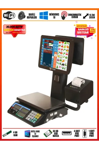 POS START TRB14Z Barkod Sistemi | Pos Terazi | Turbo Set