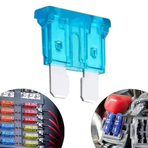 Powermaster 15 Amper Aşırı Yük Ve Kısa Devre Koruma Bıçaklı Oto Sigortası (100lü Paket)