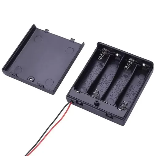 Powermaster 4'lü Aa Kapaklı Switch'li Pil Yuvası (ıc-233f)
