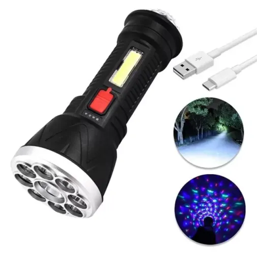 Powermaster Cl-w09 9+1 Ledli + Flaşörlü Deprem Ve Afet İçin Şarjlı El Feneri