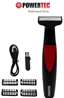 Powertec tr 655 Tr-655 Vücut Tıraş Makinesi (Body Groom) Çift Bıçak - Sıfıra Yakın Kesim