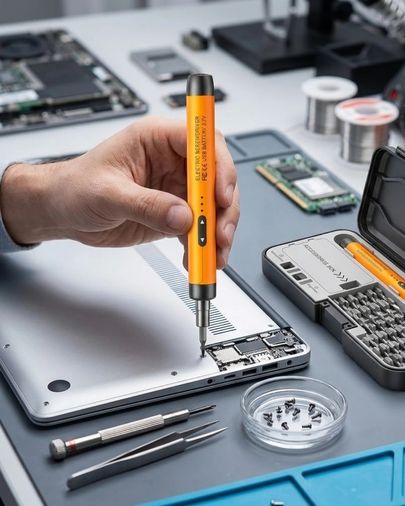 PRATİKOBA 120702738 Mey İthalat Kablosuz Alüminyum Gövdeli Elektrikli Tornavida 38 Uçlu Teknik Servis Seti