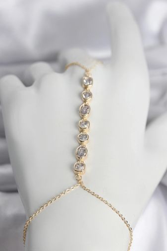 PRATİKOBA MEYEB69cd0188e41fb084b80ae387-BLMY Mey İthalat Pirinç Gold Renk Sıralı Zirkon Taşlı Kadın Şahmeran Çok Renkli