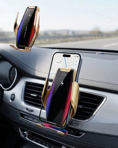 PRATİKOBA MEYTDUCZZZS7SENSÖRLÜTELEFONTUTUCU-1-BLMY Mey İthalat Akıllı Araç İçi Telefon Tutucu Kablosuz Şarj Ve Otomatik Açılır Kapanır Sistem