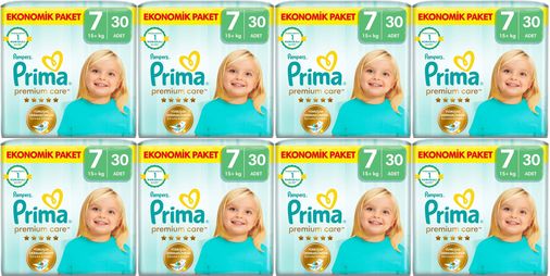 Premium Care Bebek Bezi Beden:7 (15+KG) XXX Large 240 Adet Ultra Ekonomik Fırsat Pk