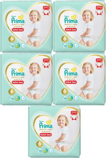 Prima Premium Care Külot Bebek Bezi 6 Beden 15+ 140 Adet MeGa Ekonomik Pk