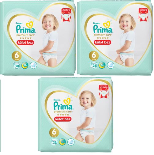 Prima Premium Care Külot Bebek Bezi 6 Beden 15+ 84 Adet Ekonomik Fırsat Pk