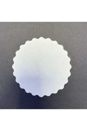 PRİVATE 8691738321250 2500 Adet Tek Kullanımlık Beyaz Desenli Kağıt Bardak Altlığı 80 Mm