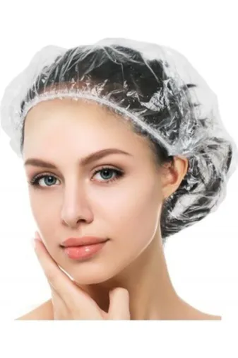 PRİVATE 86981738799500 500 Adet Saç Duş Bonesi Tek Kullanımlık Plastik Naylon Bone