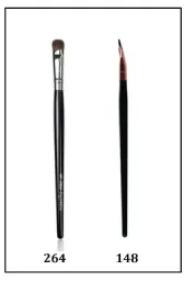 Pro Gölgelendirme Fırçası 264 Açılı Eyeliner Fırçası 148 Özel 2'li Set