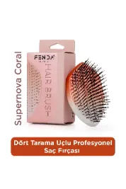 Profesyonel 4 Pinli Oval Turuncu Saç Fırçası FNDFPRO00002OR