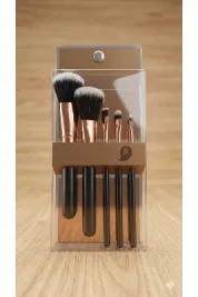 Profesyonel Makyaj Fırçası Seti 5 li Rose Gold ve Siyah Tasarım