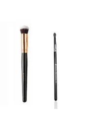 Profesyonel Oval Yapılı Kapatıcı Fırçası 136+backstage Mini Karıştırma Fırçası 312