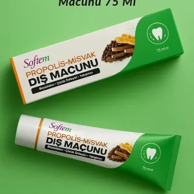 Propolis & Misvaklı Diş Macunu 75 Ml (Beyazlatıcı & Çürük Önleyici & Yatıştırıcı)