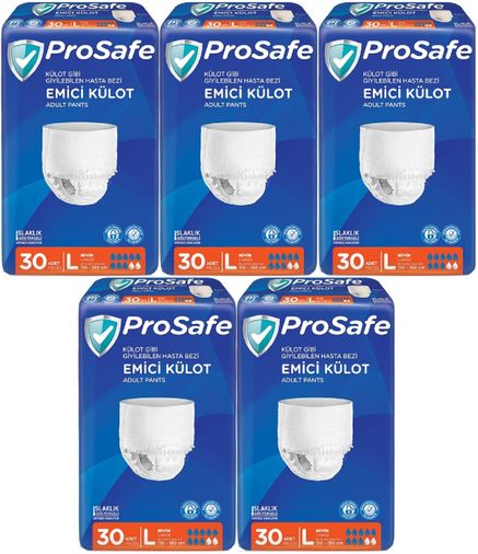 Prosafe Emici Külot Yetişkin Bezi Büyük-Large 150 Adet (5PK*30)