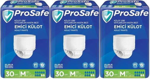 Prosafe Emici Külot Yetişkin Bezi Orta-Medium 90 Adet (3PK*30)
