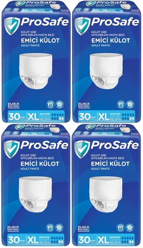 Prosafe Emici Külot Yetişkin Bezi XL-Extra Large 120 Adet (4PK*30)