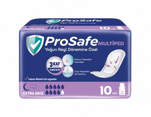 Prosafe Multiped Regl - Mesane - Lohusa Pedi L - Büyük - Large Extra/Gece (İç Adet 10) Tekli Pk