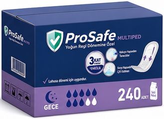 Prosafe Multiped Regl - Mesane - Lohusa Pedi M - Medium - Orta/Gece 240 Adet