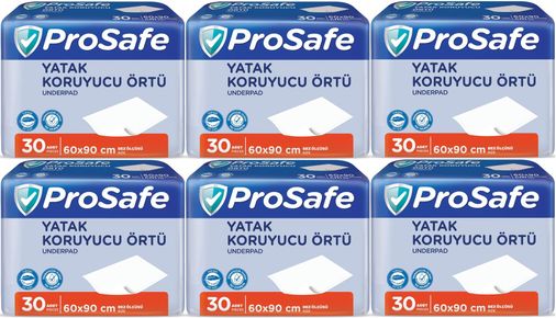 Prosafe Yetişkin Alt Açma Yatak Koruyucu Örtü 60*90CM 180 Adet (6PK*30)