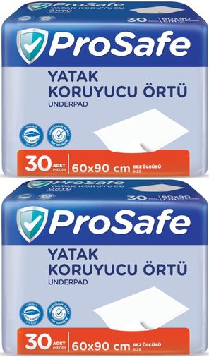 Prosafe Yetişkin Alt Açma Yatak Koruyucu Örtü 60*90CM 60 Adet (2PK*30)