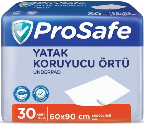 Prosafe Yetişkin Alt Açma Yatak Koruyucu Örtü 60*90CM (İç Adet 30 Adet)