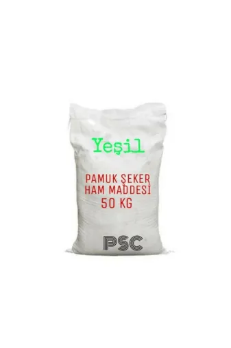 PSC PSC 50 KG HAMMADDE YEŞİL Pamuk Şeker Hammaddesi 50 Kg Yeşil