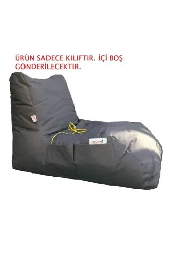 Pufumo daybedkılıf Armutland Daybed Armut Koltuk Kilifi Gri ( Ürün Sadece Kiliftir. İçi Boş Gönderilecektir. )