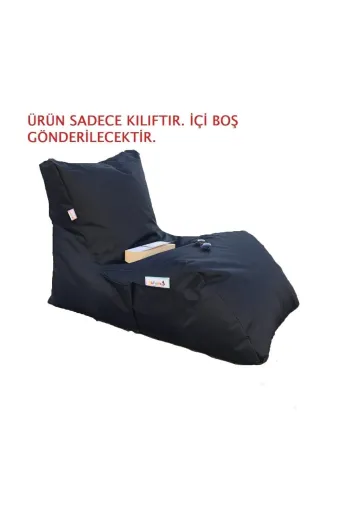 Pufumo daybedkılıf Armutland Daybed Armut Koltuk Kilifi Siyah ( Ürün Sadece Kiliftir. İçi Boş Gönderilecektir. )