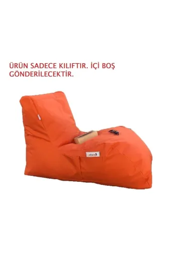 Pufumo daybedkılıf Armutland Daybed Armut Koltuk Kilifi Turuncu ( Ürün Sadece Kiliftir. İçi Boş Gönderilecektir. )