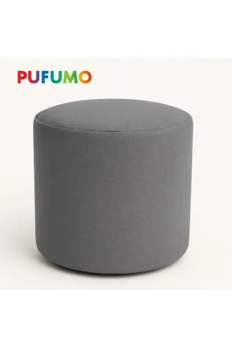 Pufumo PUF01 Yuvarlak Ayak Ucu Pufu Gri