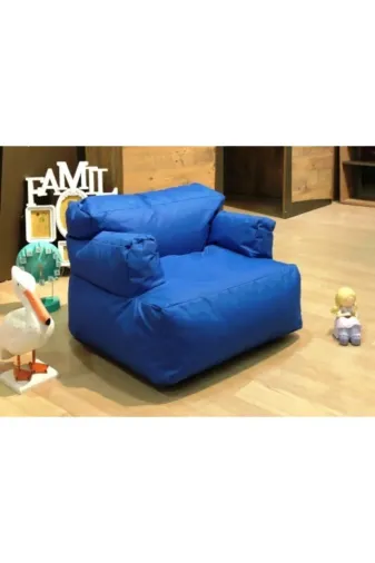 Pufumo TYC00048552604 Armutland Mini Relax Armut Puf Koltuk Mavi (1-8 Yaş)